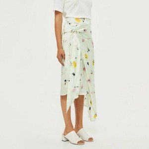 TOPSHOP Marble Bloom Sash Skirt Floral